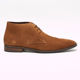 Mens Suede Ankle Boots - SF-251-Suede Tan