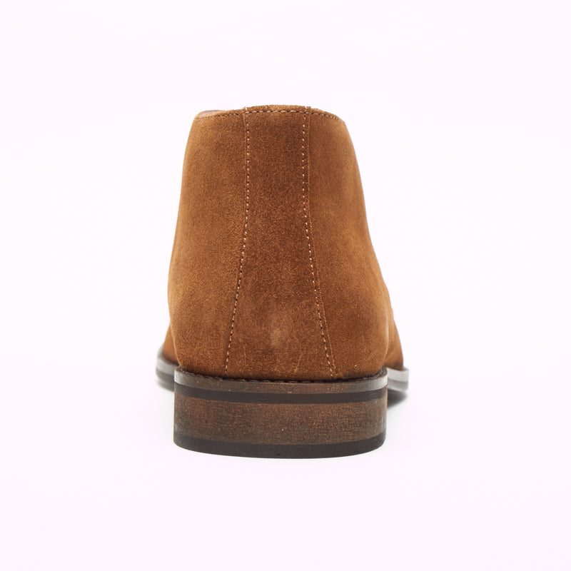 Mens Suede Ankle Boots - SF-251-Suede Tan