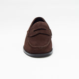 Mens Suede Casual Slip On Shoes - 17925_Brown Suede