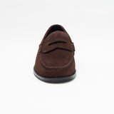Mens Suede Casual Slip On Shoes - 17925_Brown Suede